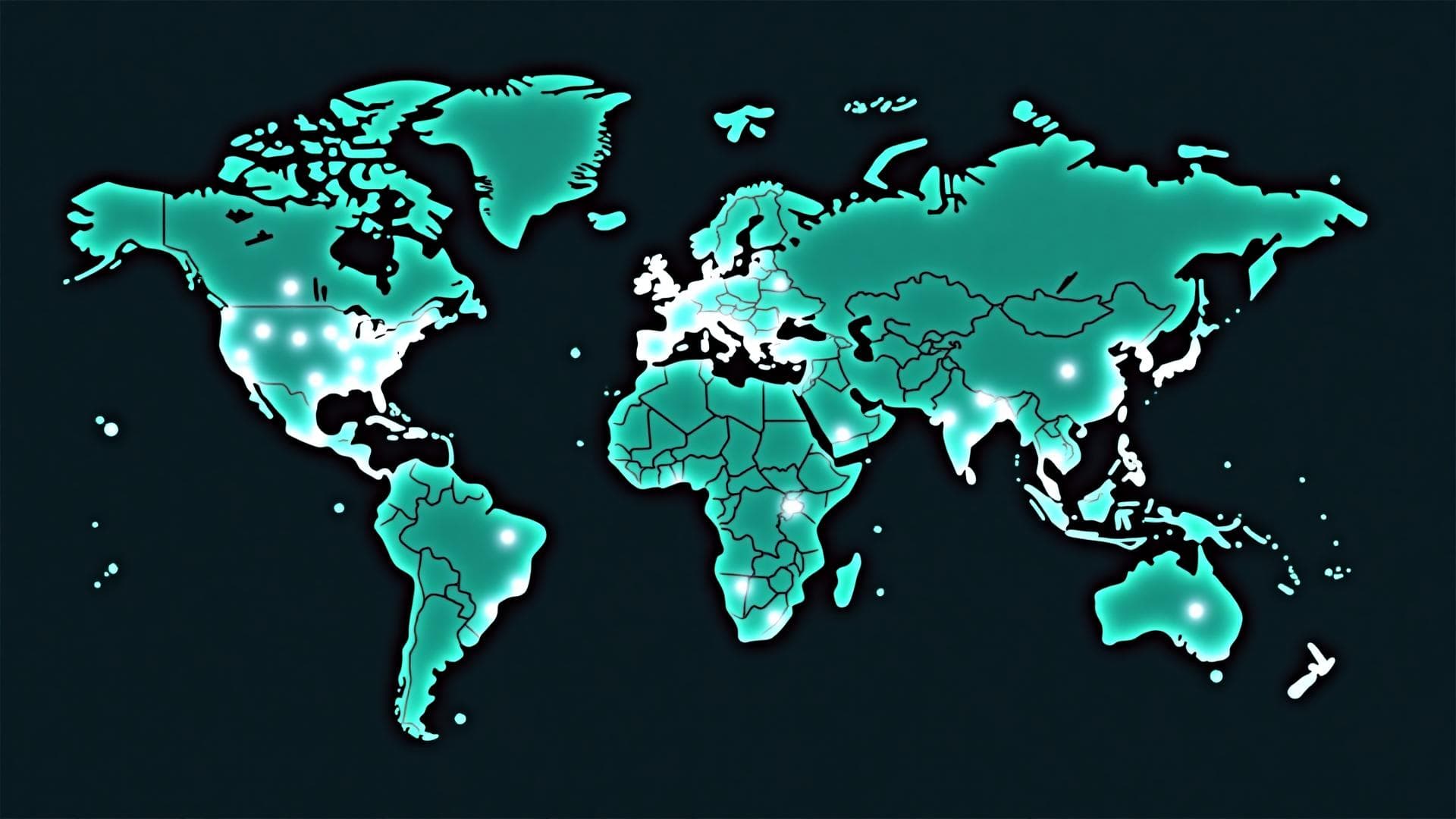 Map of gaming communities around the world